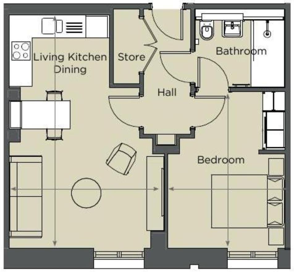 Entire 1 Bed - Number 39 - The Cosy Collection Ltd Apartemen York